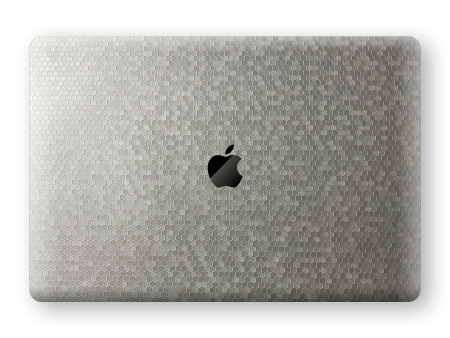 MacBook Pro 13  (2020) LUXURIA SILVER HONEYCOMB 3D TEXTURED Skin Online Sale