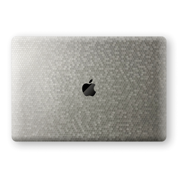 MacBook Pro 13  (2020) LUXURIA SILVER HONEYCOMB 3D TEXTURED Skin Online Sale