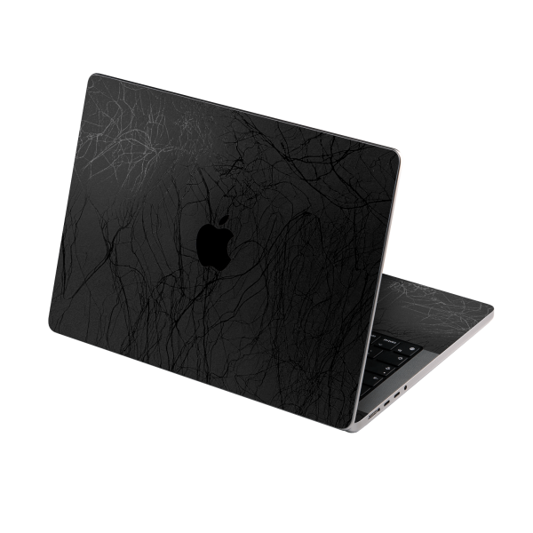 MacBook PRO 14  (2021) LUXURIA BLACK WEB Textured Skin For Cheap