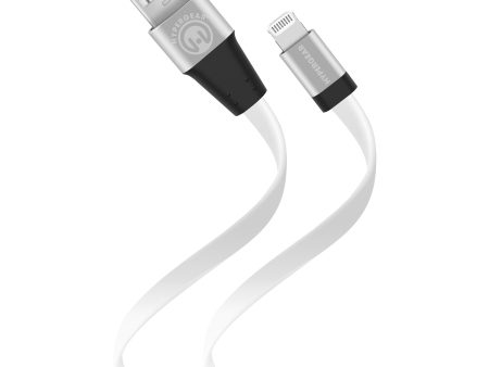 Flexi USB to MFi Lightning Flat Cable | 6ft | White Discount