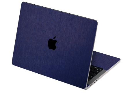 MacBook PRO 16  (2021) BRUSHED BLUE Metallic Skin Hot on Sale