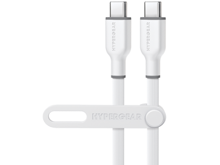 Flexi Pro USB-C to USB-C Soft-Touch Silicone Fast Charge Cable | 15ft | White Online Hot Sale