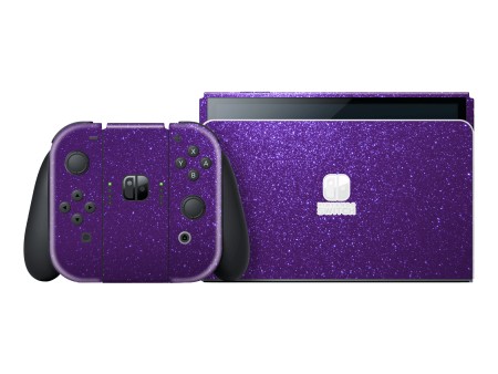 Nintendo Switch OLED DIAMOND PURPLE Skin Fashion