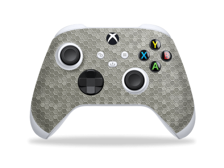 XBOX Series S CONTROLLER Skin - LUXURIA 3D TEXTURED SILVER HONEYCOMB Discount