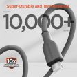 Flexi Pro USB-C to Lightning Soft-Touch Silicone Fast Charge Cable | 4ft | Gray Cheap