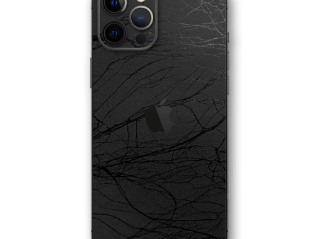 iPhone 12 Pro MAX LUXURIA BLACK WEB Textured Skin For Discount