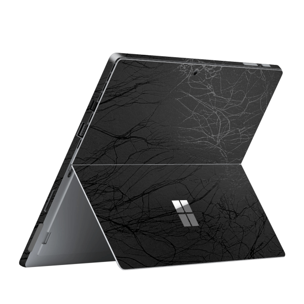 Microsoft SURFACE PRO (2017) LUXURIA BLACK WEB Textured Skin Online now