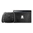 Nintendo Switch OLED LUXURIA BLACK ALLIGATOR Leather Skin Online Hot Sale