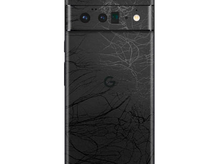 Google Pixel 6 PRO LUXURIA BLACK WEB Textured Skin Sale