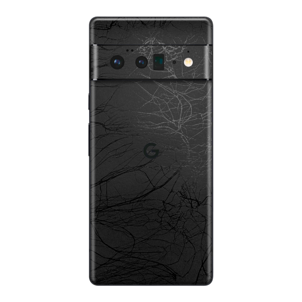 Google Pixel 6 PRO LUXURIA BLACK WEB Textured Skin Sale