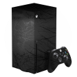 XBOX Series X LUXURIA BLACK WEB Textured Skin For Sale