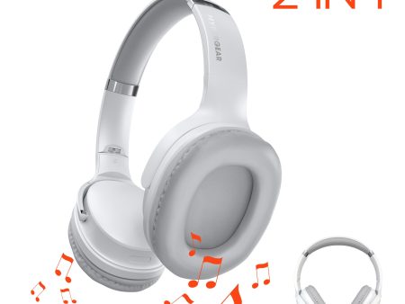 Flip 2-in-1 Wireless Headphones + Speaker | White Online now