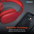 VIBE Wireless Headphones Red For Discount