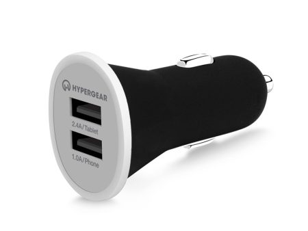 12W Dual USB Mini Car Charger | Black For Discount