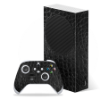 Xbox SERIES S LUXURIA BLACK ALLIGATOR Leather Skin For Sale