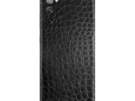 Samsung Galaxy S20 (FE) LUXURIA BLACK ALLIGATOR Leather Skin Online