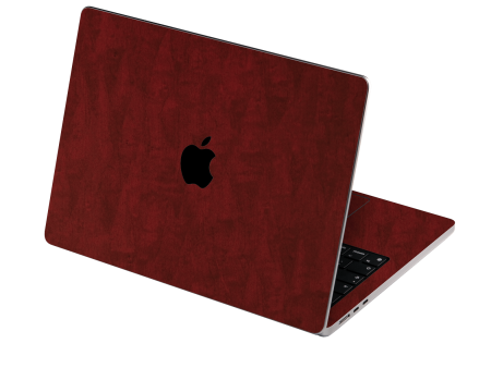 MacBook AIR 13.6  (2022 2024) LUXURIA Scarlet Satin Wood Skin For Discount