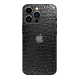 iPhone 13 Pro MAX LUXURIA BLACK ALLIGATOR Leather Textured Skin Online Sale