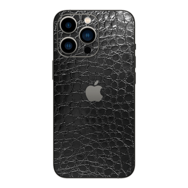 iPhone 13 Pro MAX LUXURIA BLACK ALLIGATOR Leather Textured Skin Online Sale