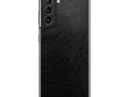 Samsung Galaxy S21 LUXURIA BLACK WEB Textured Skin For Sale