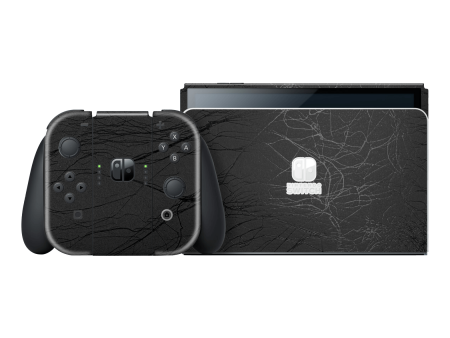 Nintendo Switch OLED LUXURIA BLACK WEB Textured Skin Online Sale