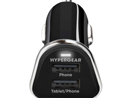 17W Dual USB Car Charger | Black For Sale