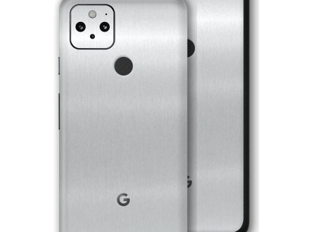 Google Pixel 5 BRUSHED ALUMINIUM Metallic Skin Discount