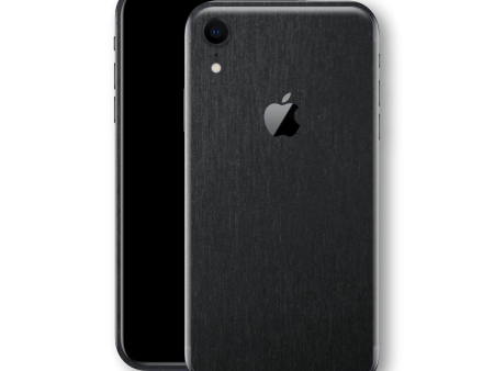 iPhone XR BRUSHED BLACK Metallic Skin Discount