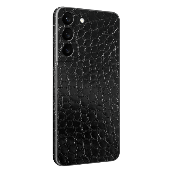 Samsung Galaxy S22+ PLUS LUXURIA BLACK ALLIGATOR LEATHER Skin Online Sale