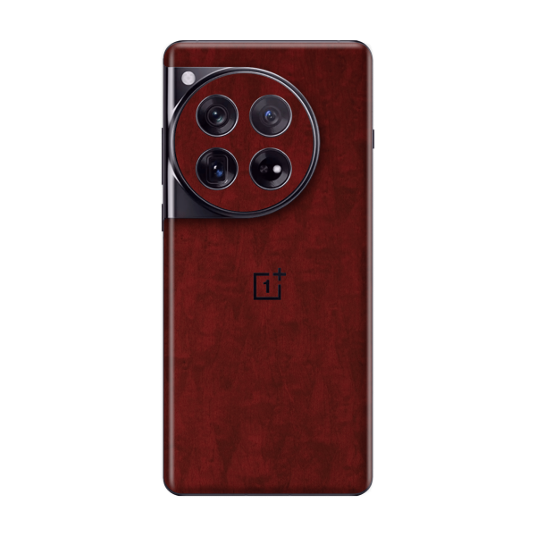 OnePlus 12 LUXURIA Scarlet Satin Wood Skin on Sale