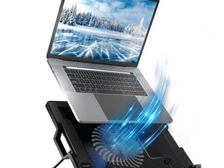 HyperGear UpRite Air Portable Laptop Cooling Stand Black Online now