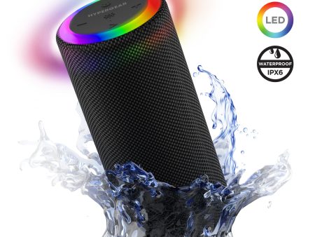 Halo XL Waterproof LED Wireless Speaker | Black Fashion