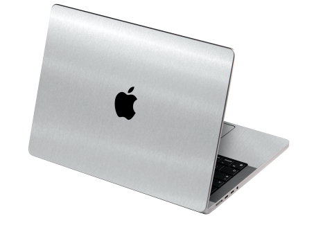 MacBook PRO 14  (2021) BRUSHED ALUMINIUM Metallic Skin Hot on Sale