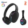 Wireless Audio Essentials Duo | Light-Up Speaker + Headphones | Black on Sale