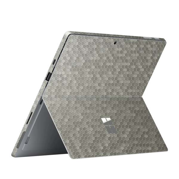 Microsoft Surface Pro 7 LUXURIA SILVER HONEYCOMB 3D TEXTURED Skin For Discount