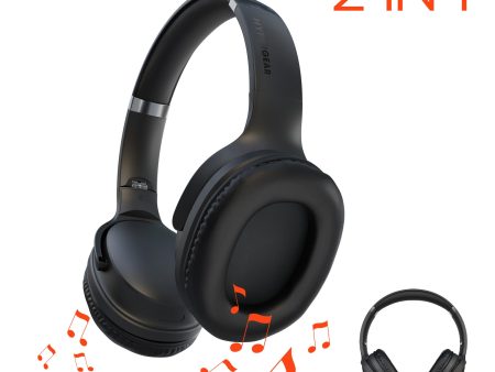 Flip 2-in-1 Wireless Headphones + Speaker | Black Sale