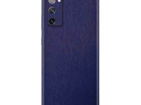 Samsung Galaxy S20 (FE) BRUSHED BLUE Metallic Skin Online now