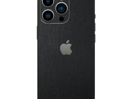 iPhone 14 PRO BRUSHED BLACK Metallic Skin Sale