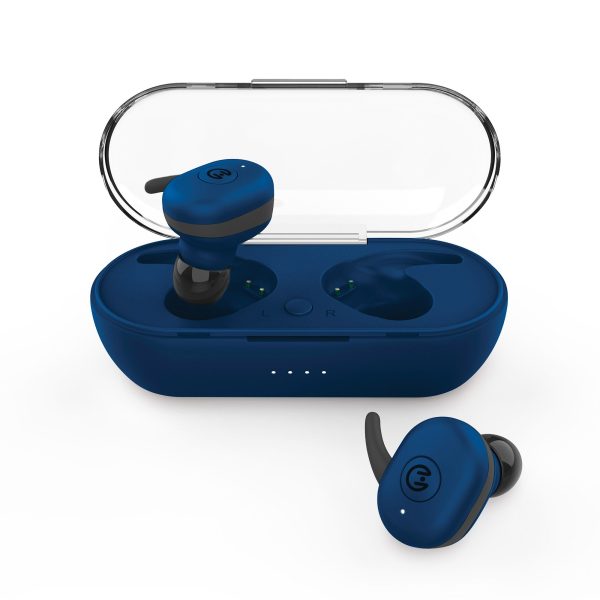 Active True Wireless Earbuds USB-C Blue For Discount